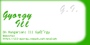 gyorgy ill business card